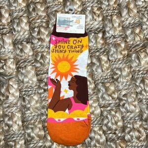 Blue Q Shine On Crazy Socks